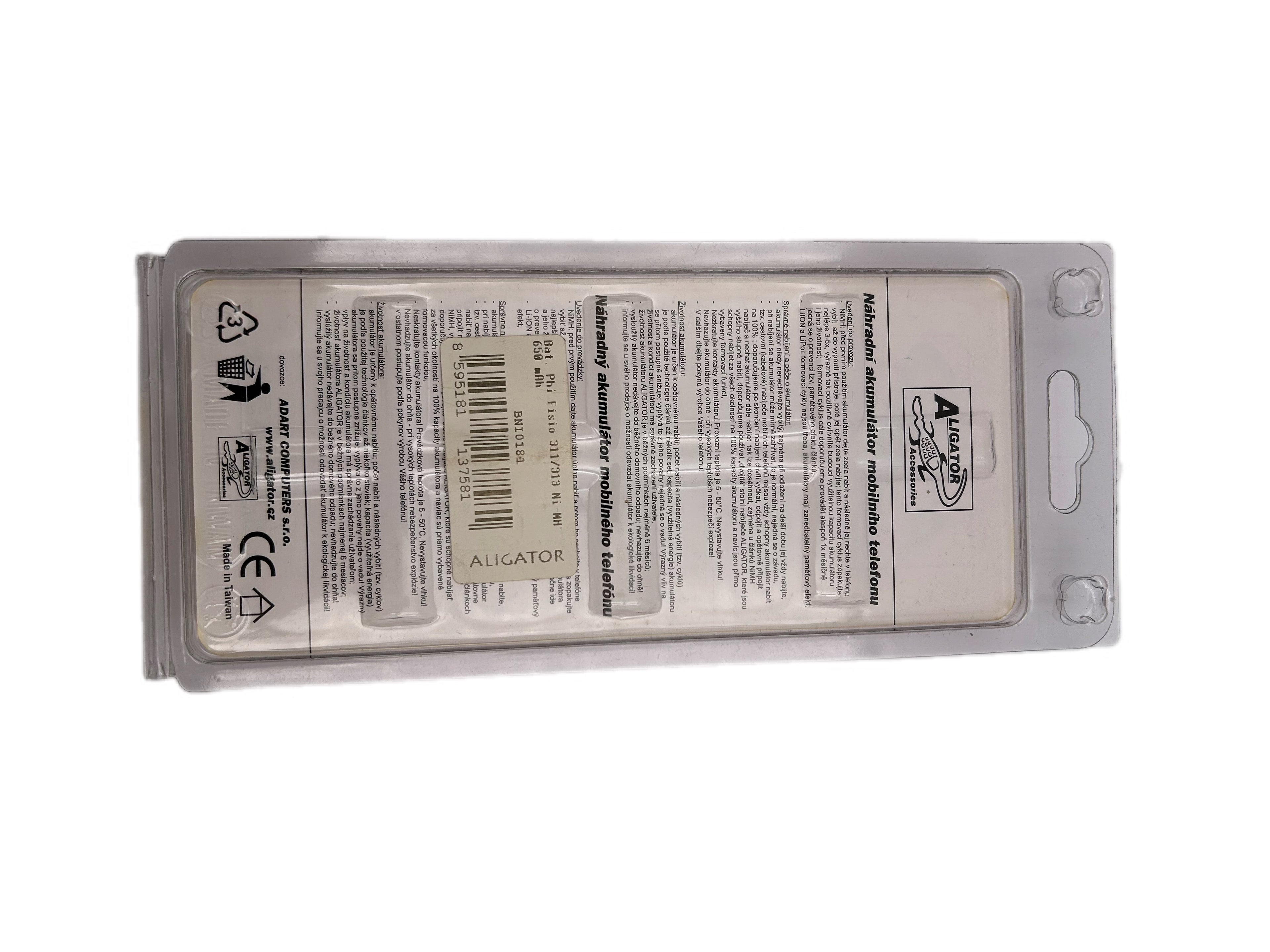Batterie PHILIPS FISIO 311 NI-MH 650 mAh AAP