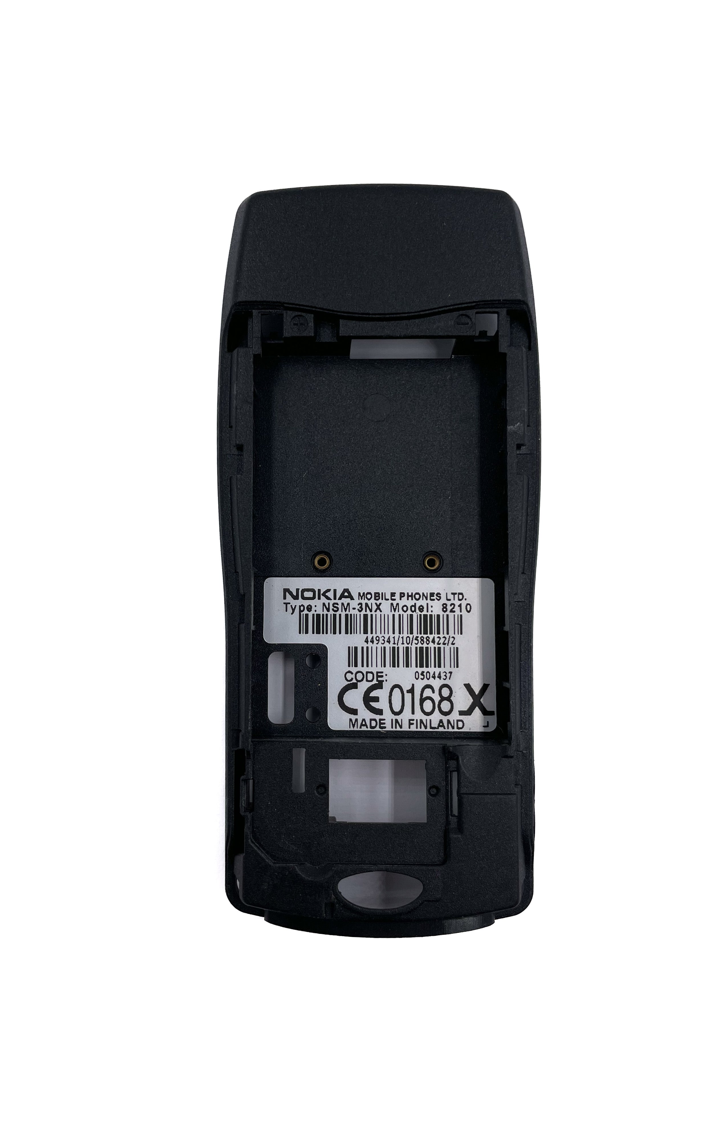 Originální středový rám Nokia 8210 – Černý (Original Spare Part)