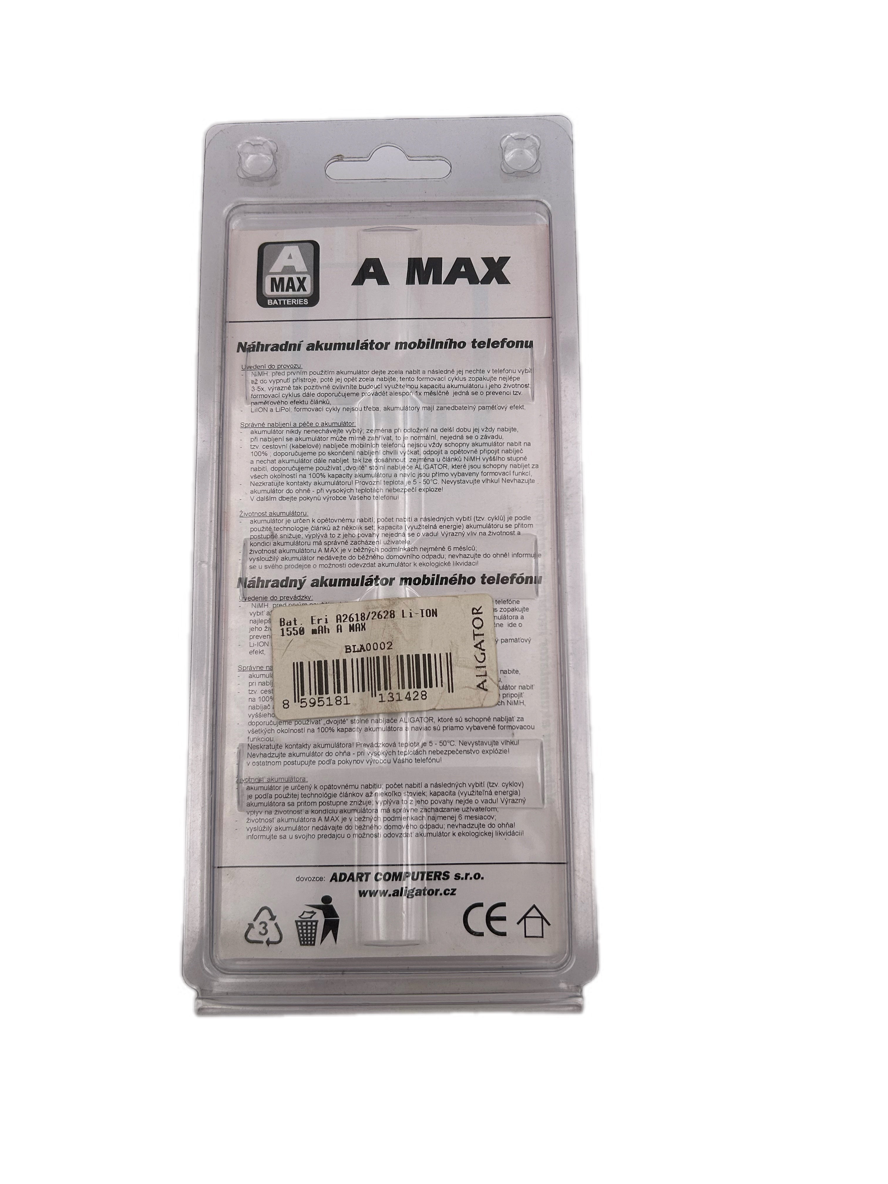 baterie ERICSSON A2618 / A2628 LI-ION 1550mAh