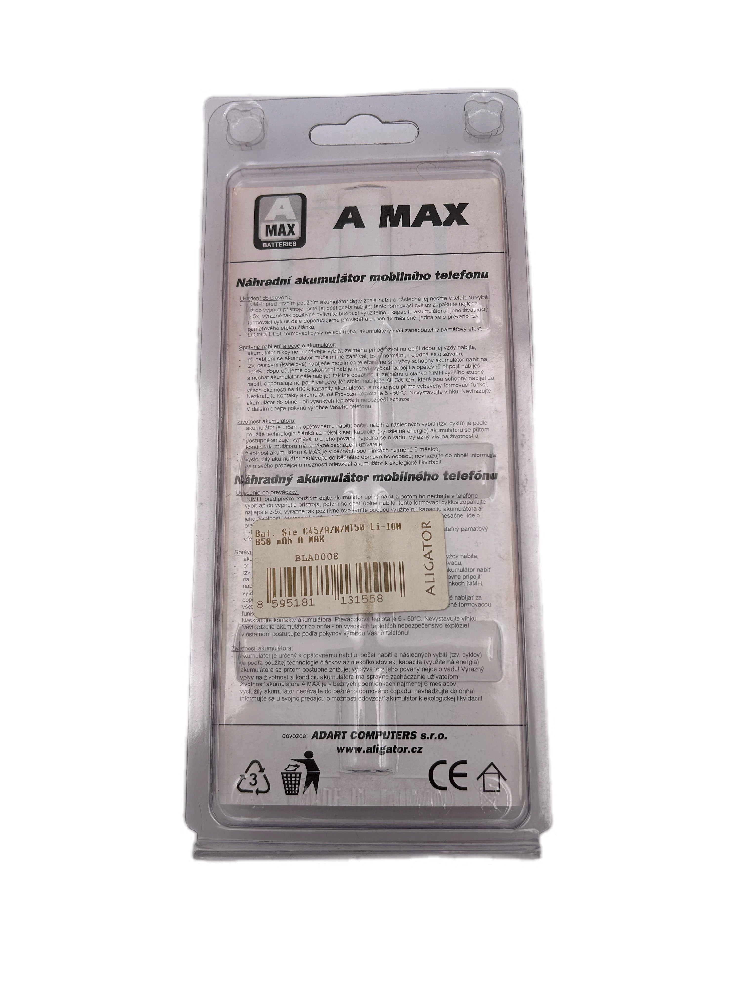 SIEMENS C45 A M MT50 LI-ION 850mAh