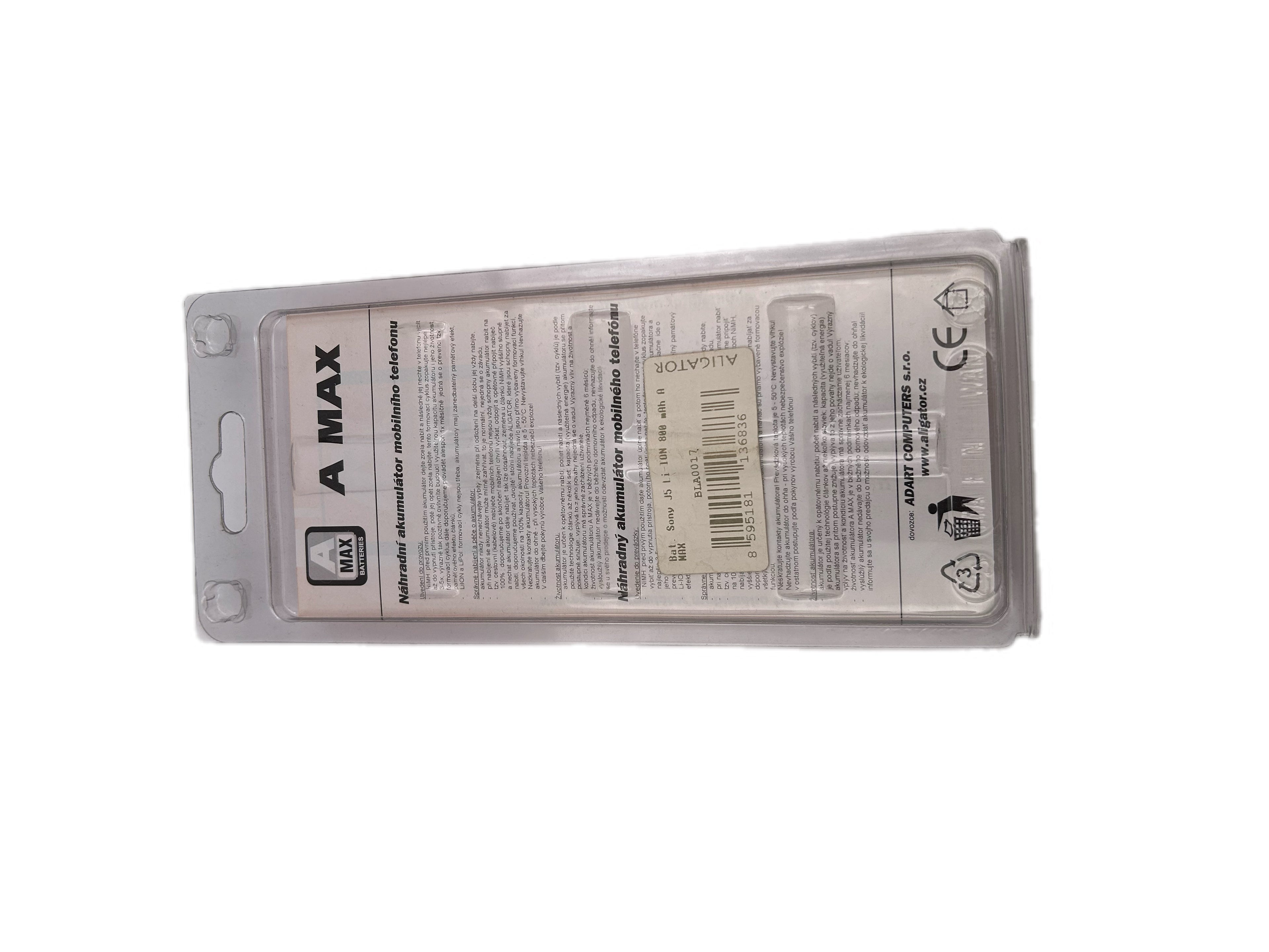 baterie Sony J5 li-ion 800mAh