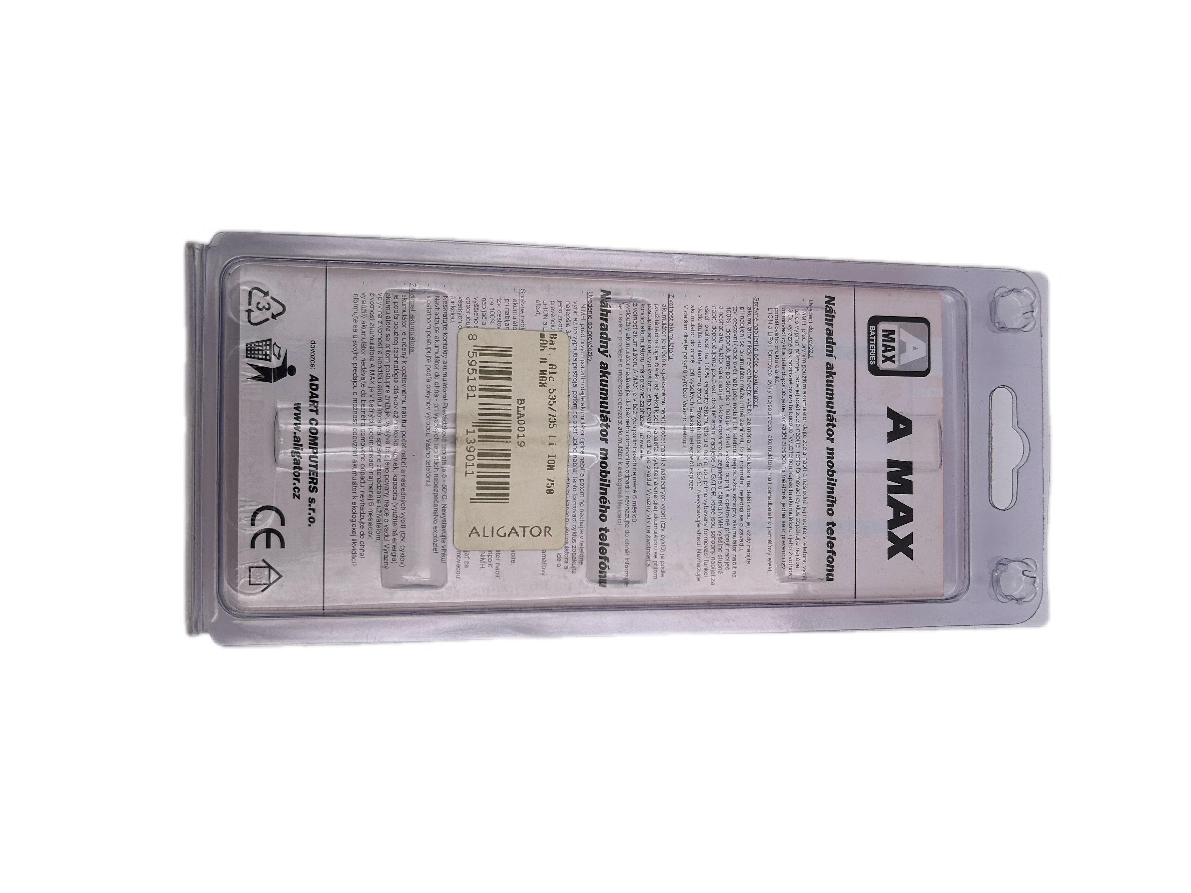 baterie ALCATEL 535 / 735 LI-ION 750mAh AAP