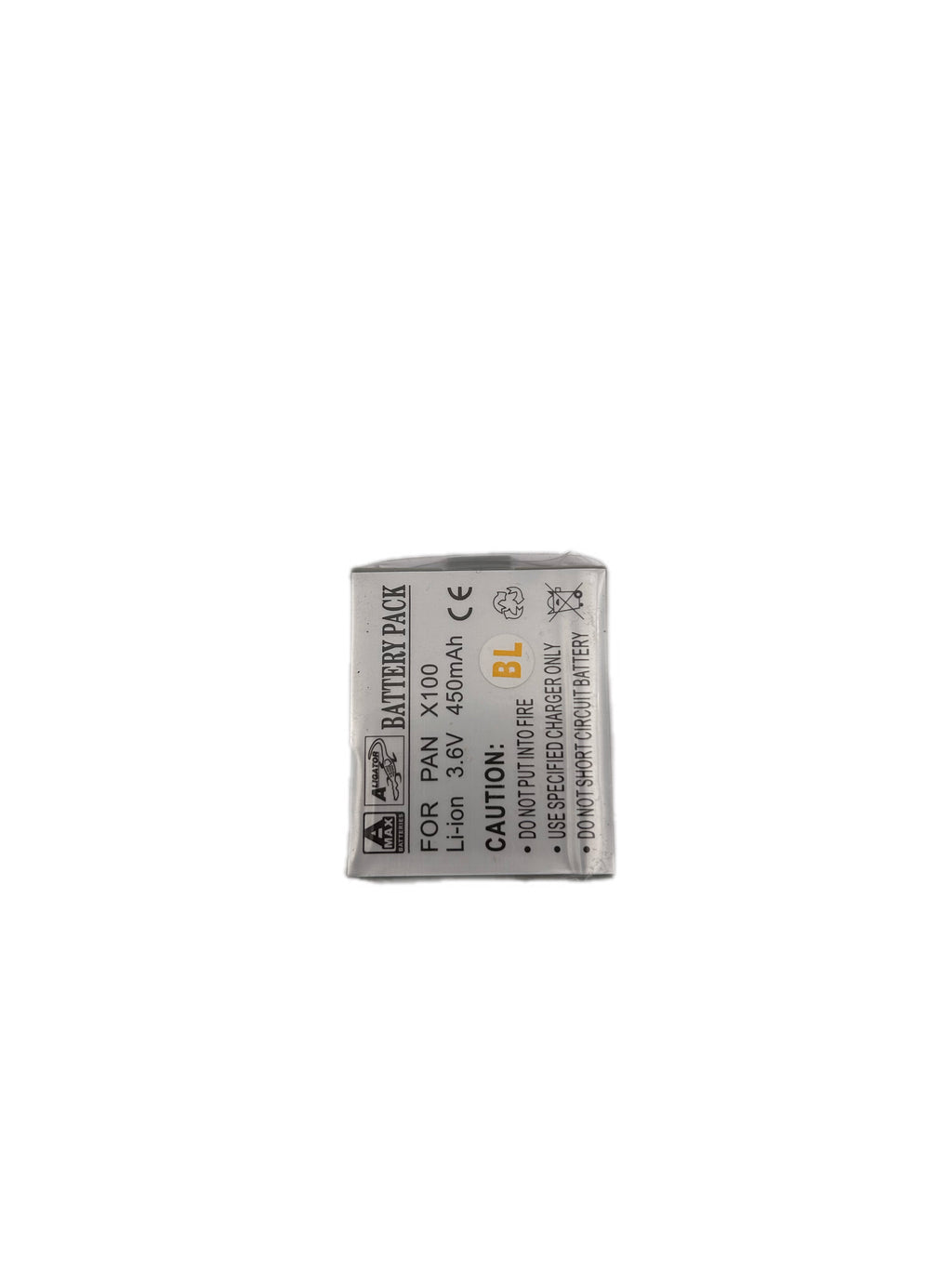 PANASONIC X100 LI-ION 450mAh