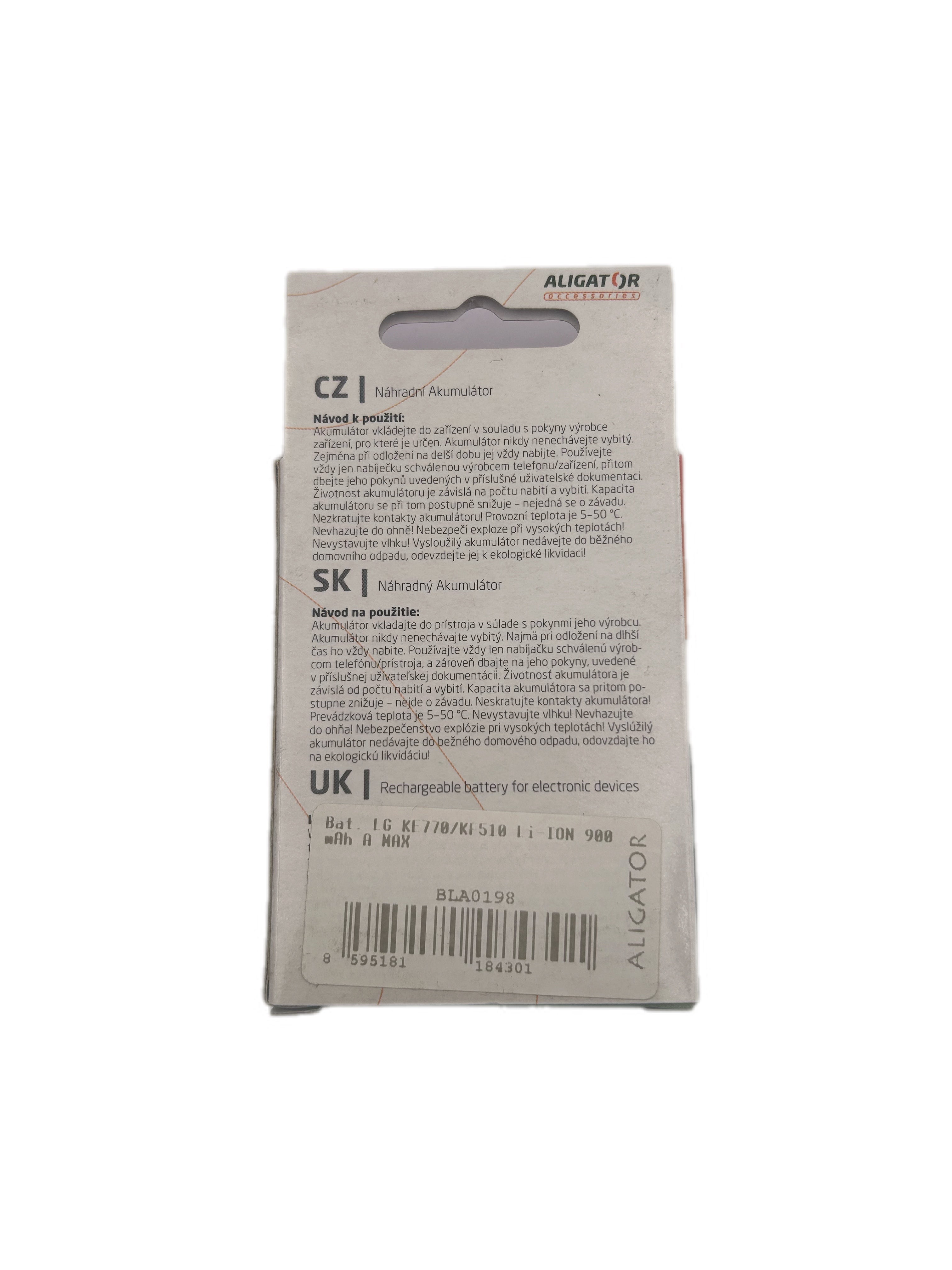 LG IP-470N KE770 LI-ION 900mAh