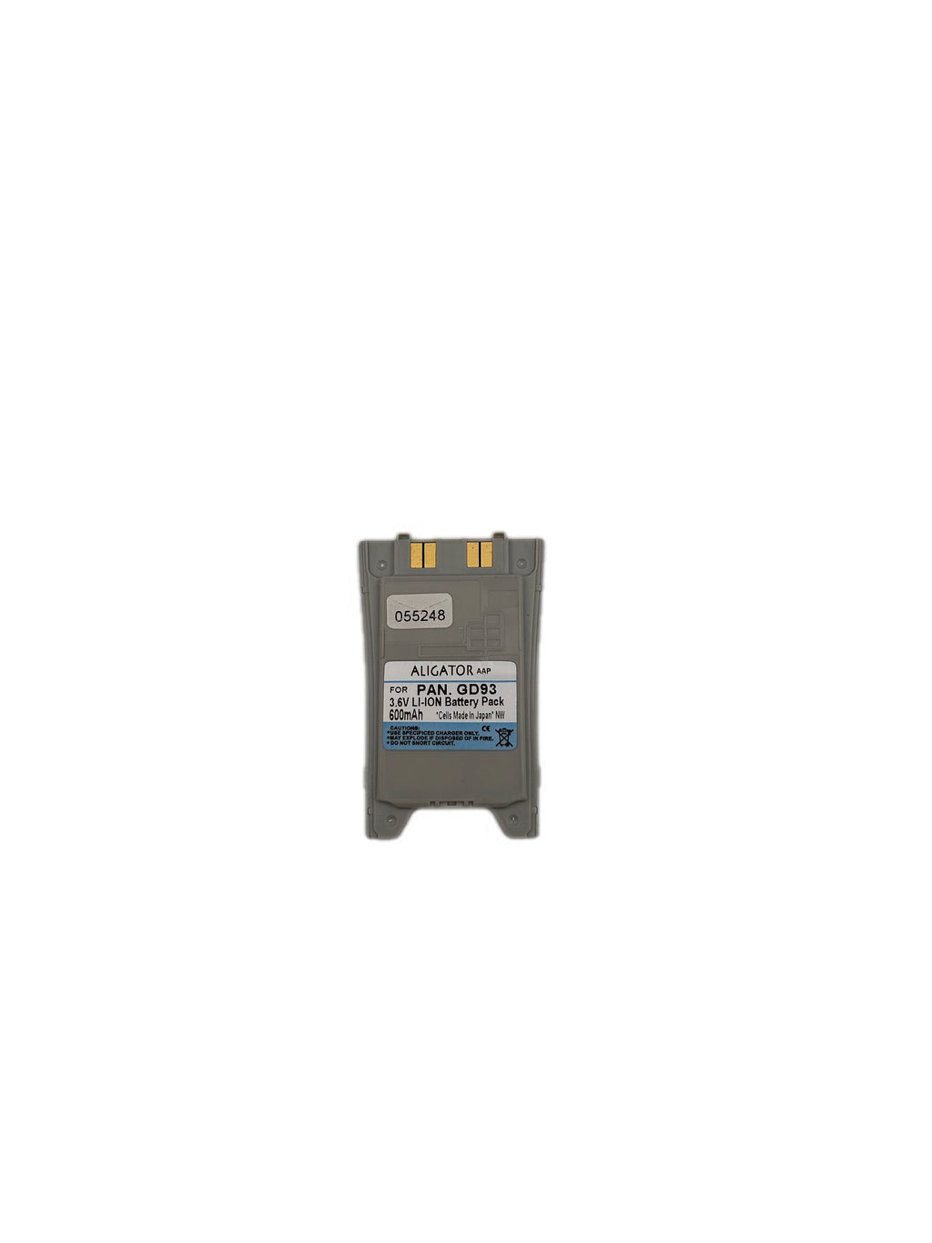 PANASONIC GD93 LI-ION 600mAh AAP battery