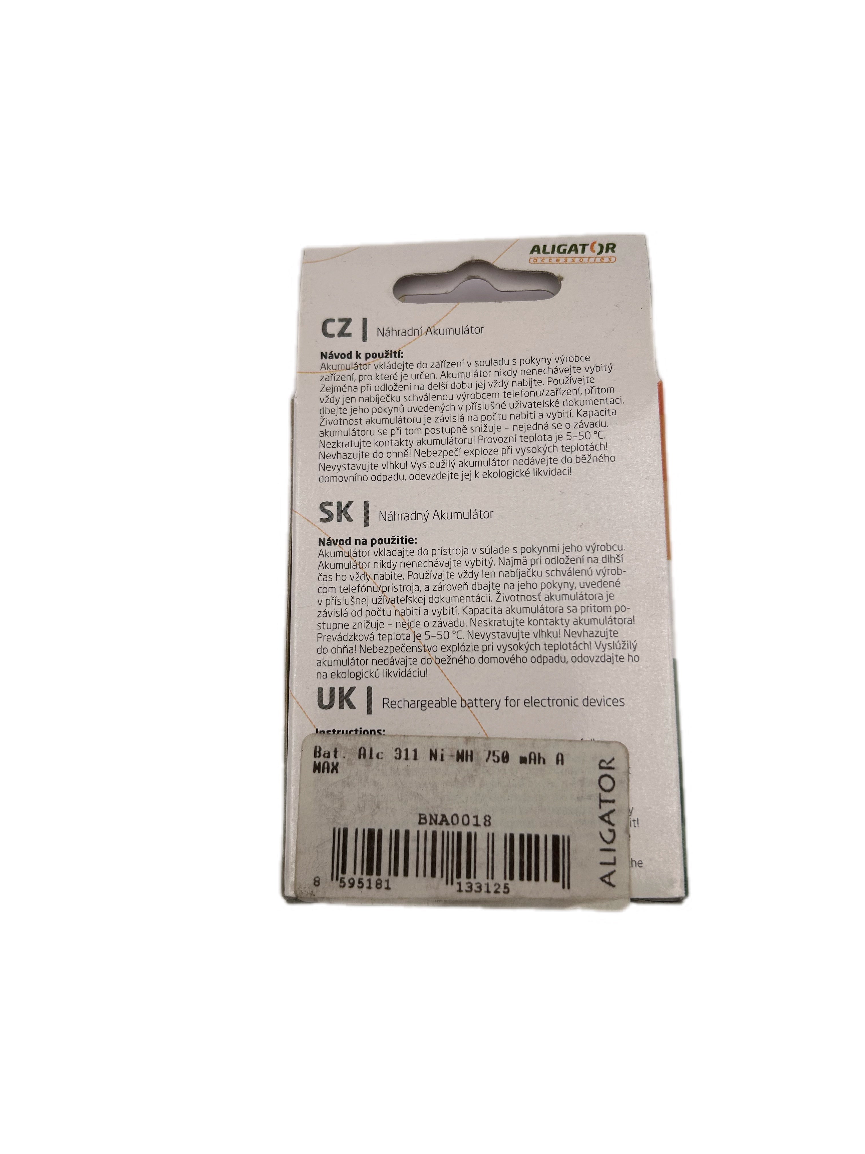 ALCATEL 311 NI-MH 750mAh