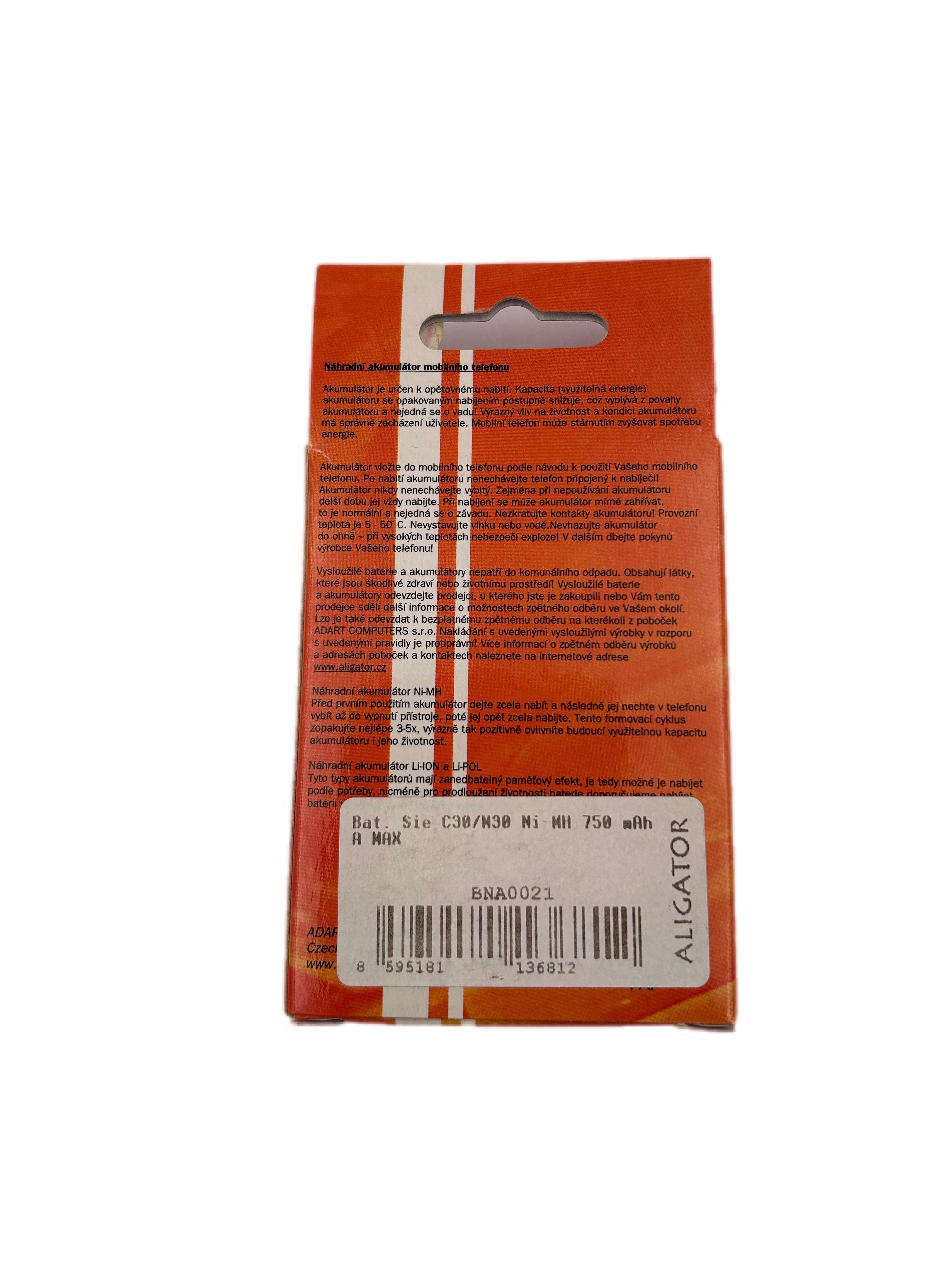 SIEMENS C30 N30 NI-MH 750mAh